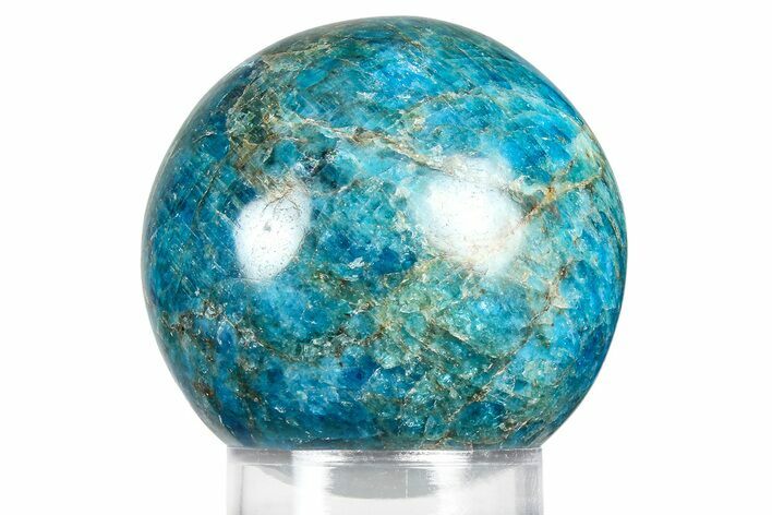 Bright Blue Apatite Sphere - Madagascar #367095